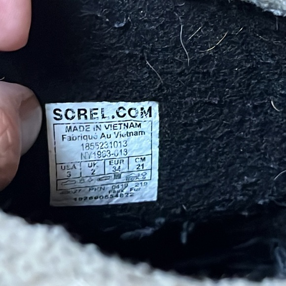 Sorel Kids Waterproof Boots Winter Snow boots Black Size 3 - Picture 10 of 10